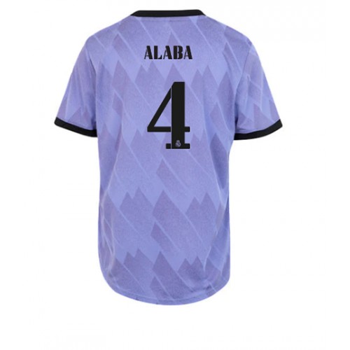 Dres Real Madrid David Alaba #4 Gostujuci za Žensko 2022-23 Kratak Rukav